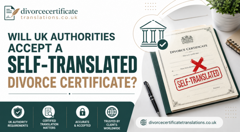 Can I Translate My Own Divorce Certificate for UK Authorities?
