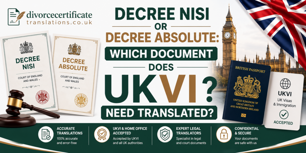 Decree Nisi vs. Decree Absolute: Which One Do You Need to Translate for UKVI?