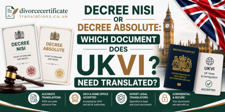 Decree Nisi vs. Decree Absolute: Which One Do You Need to Translate for UKVI?